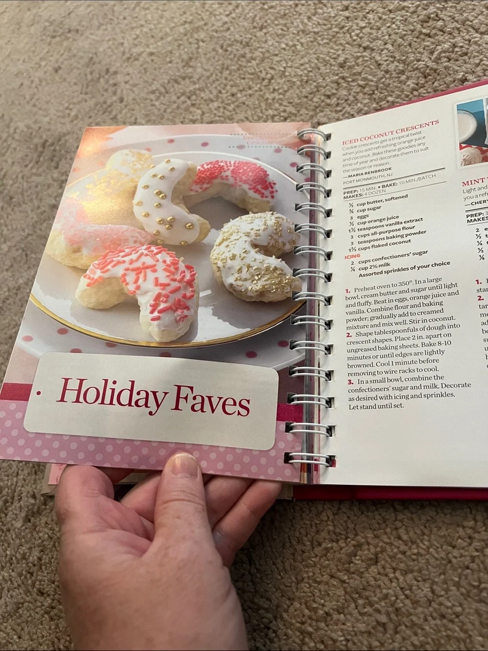 Taste of Home Cookies Bars & More Cookbook - Pink, White, Brown Cover